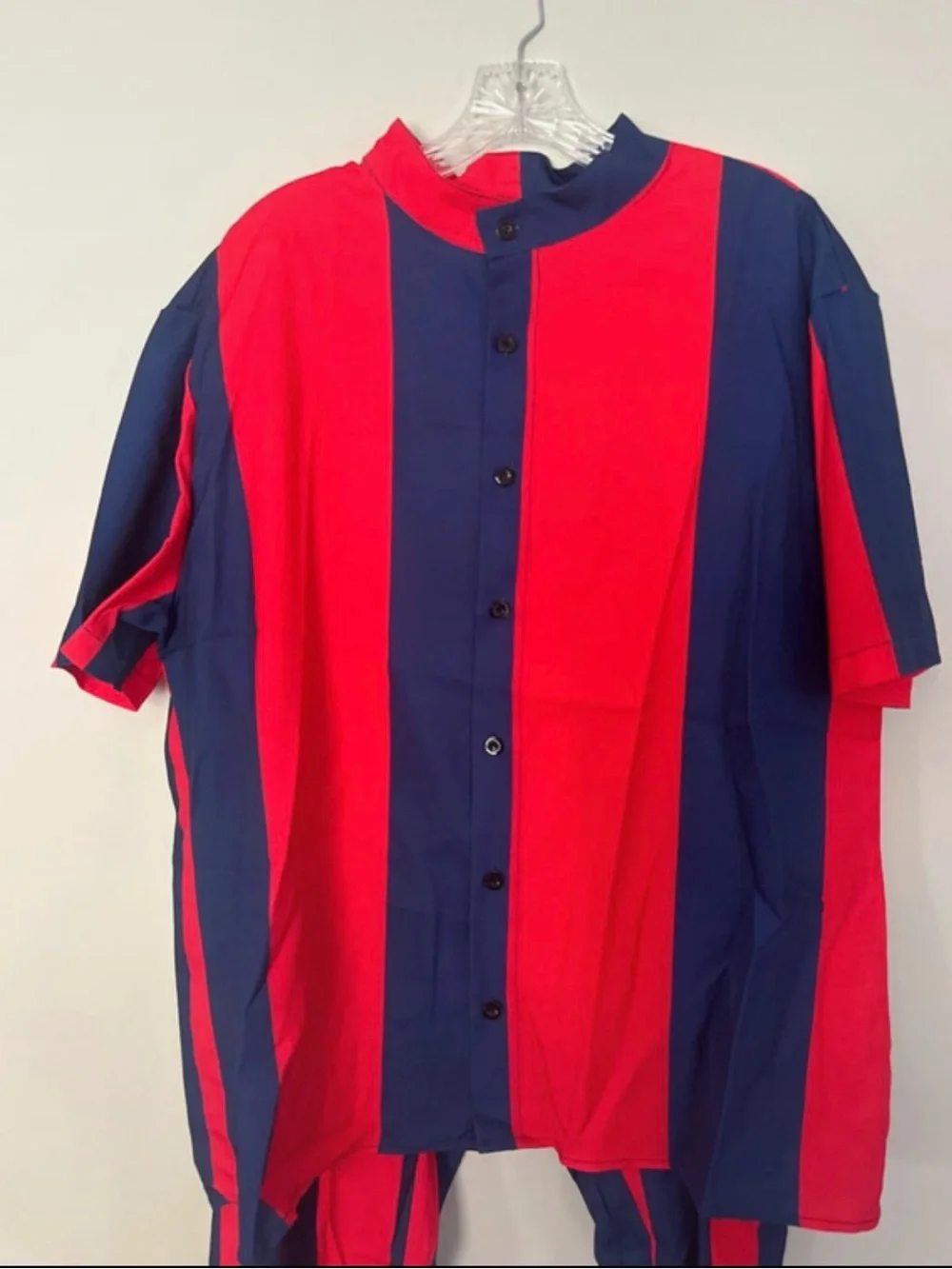 Men's Short Sleeve Button-Up Shirt  Pants Set